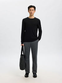 Selected Knit Merino Strik - Black - Supermen.dk