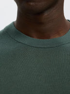 Selected Knit Merino Strik - Deep Forest - Supermen.dk