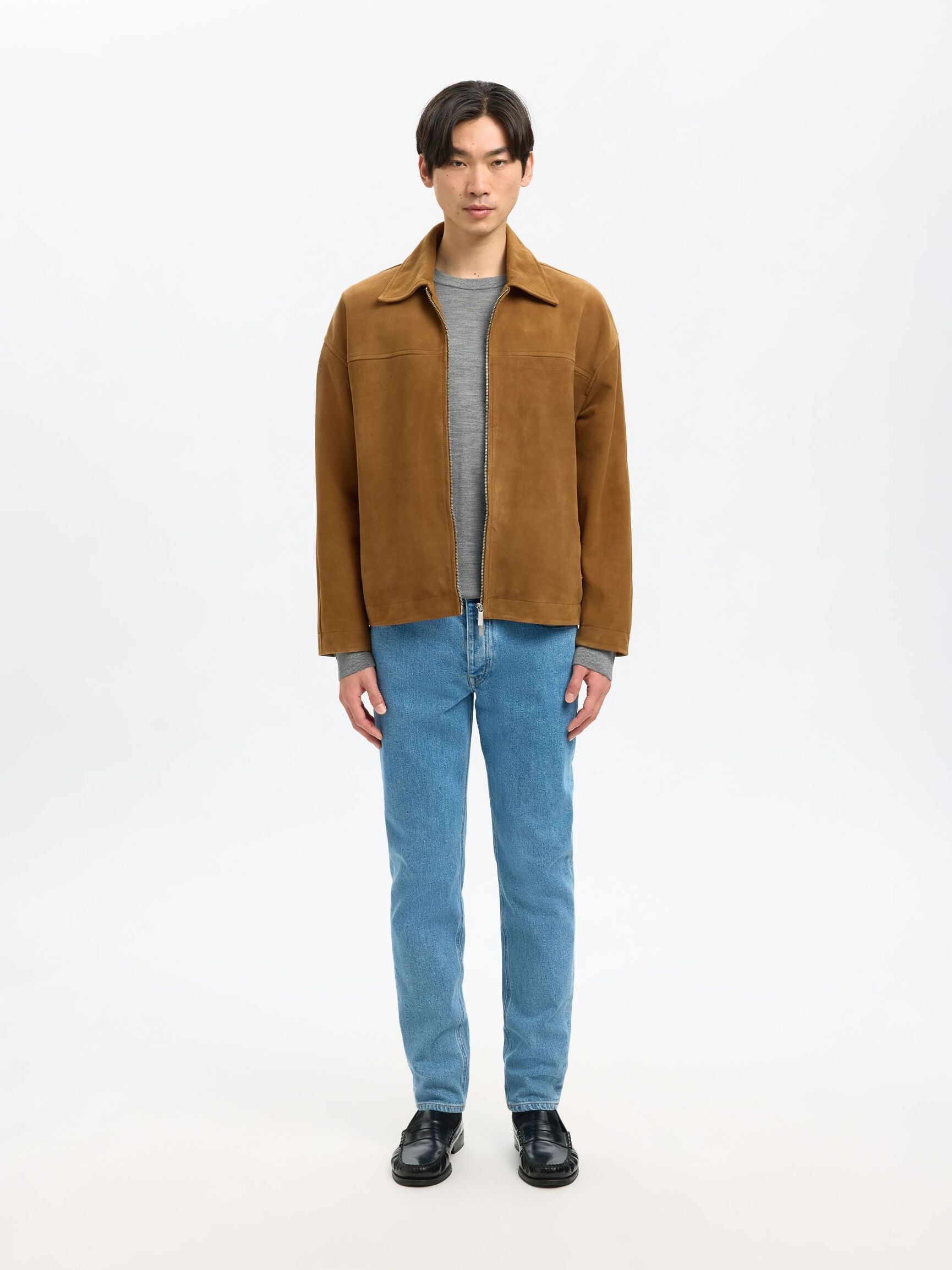 Selected Knit Merino Strik - Medium Grey Melange - Supermen.dk