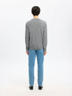 Selected Knit Merino Strik - Medium Grey Melange - Supermen.dk