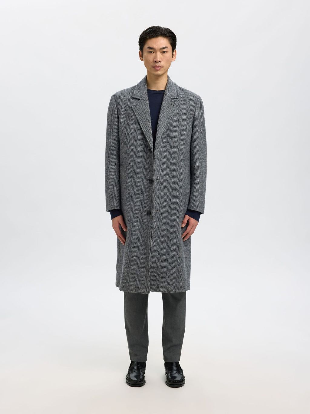 Selected Knit Merino Strik - Navy Blazer - Supermen.dk