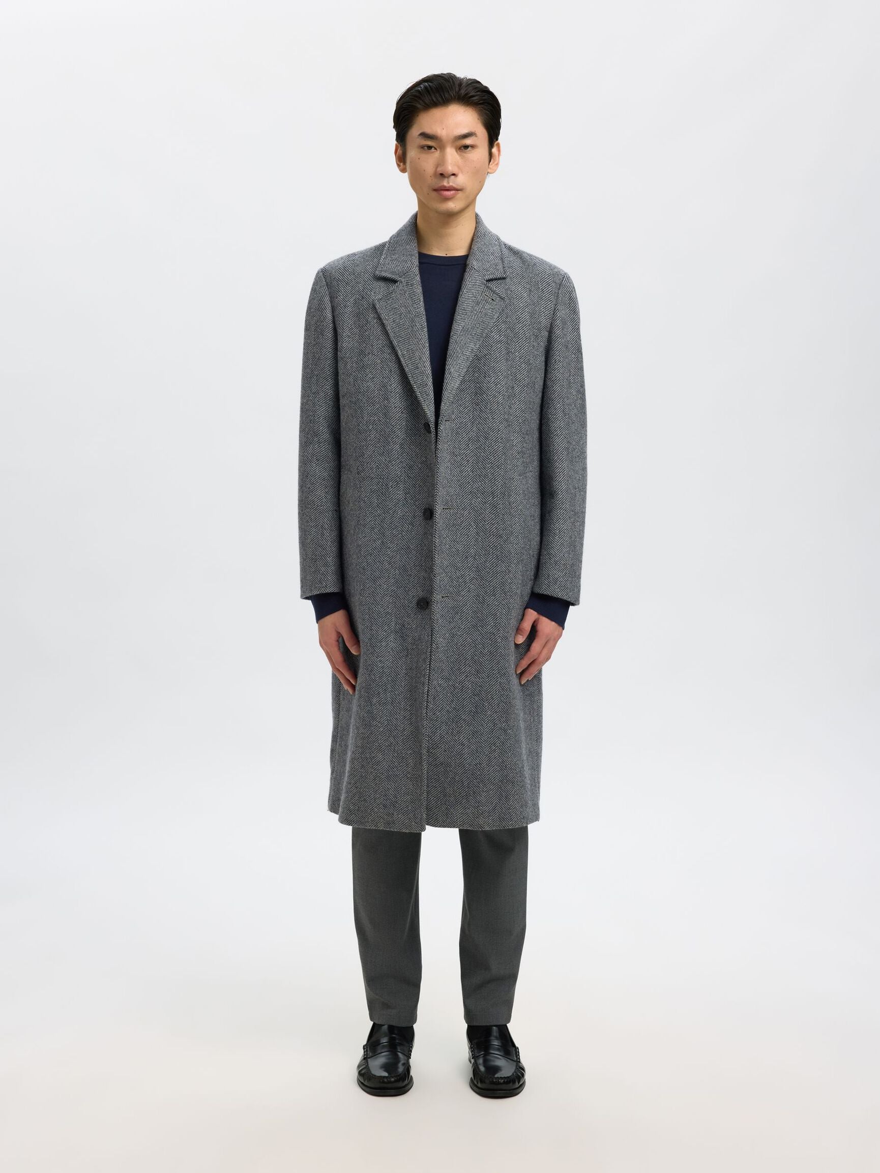 Selected Knit Merino Strik - Navy Blazer - Supermen.dk