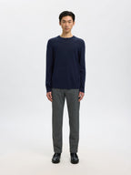 Selected Knit Merino Strik - Navy Blazer - Supermen.dk