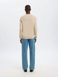 Selected Knit Merino Strik - Oatmeal/Melange - Supermen.dk