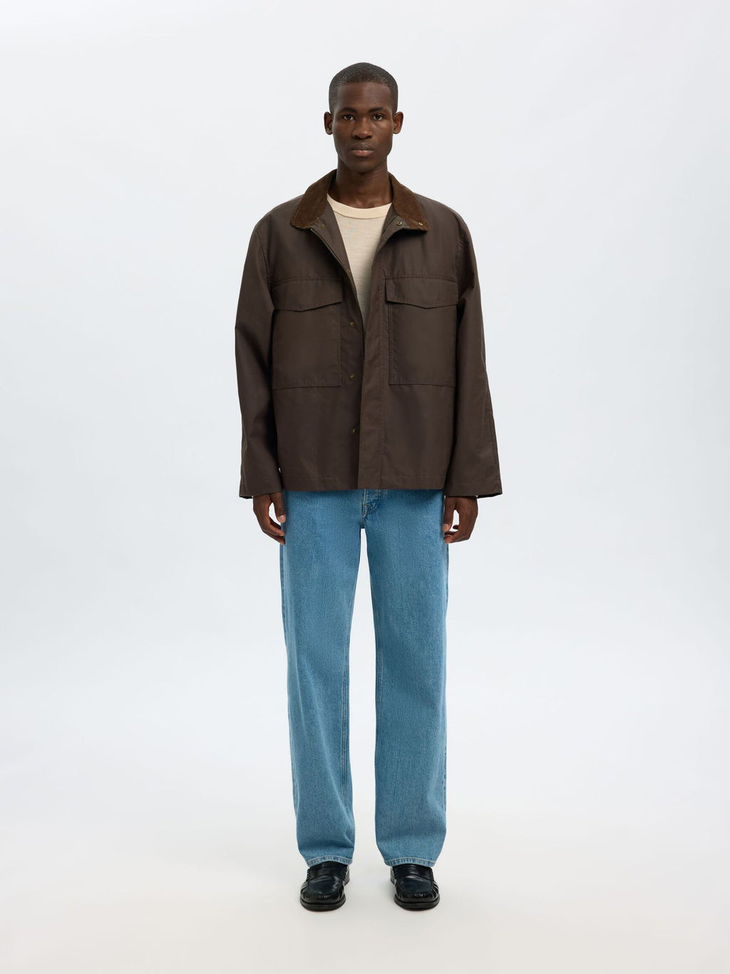 Selected Knit Merino Strik - Oatmeal/Melange - Supermen.dk