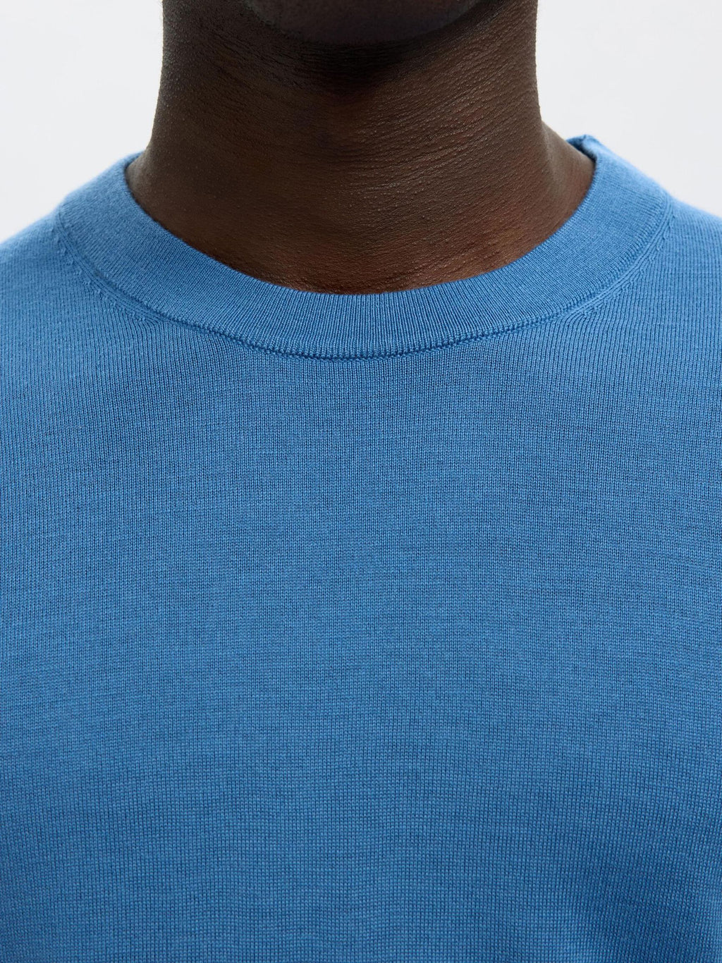 Selected Knit Merino Strik - True Navy - Supermen.dk