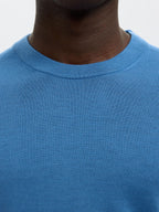 Selected Knit Merino Strik - True Navy - Supermen.dk
