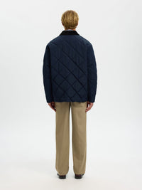 Selected POLSTRET QUILTET JAKKE - Supermen.dk