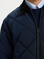 Selected POLSTRET QUILTET JAKKE - Supermen.dk