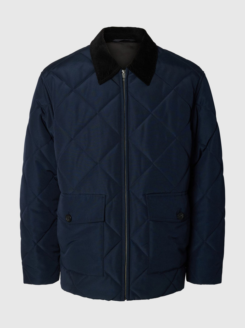 Selected POLSTRET QUILTET JAKKE - Supermen.dk