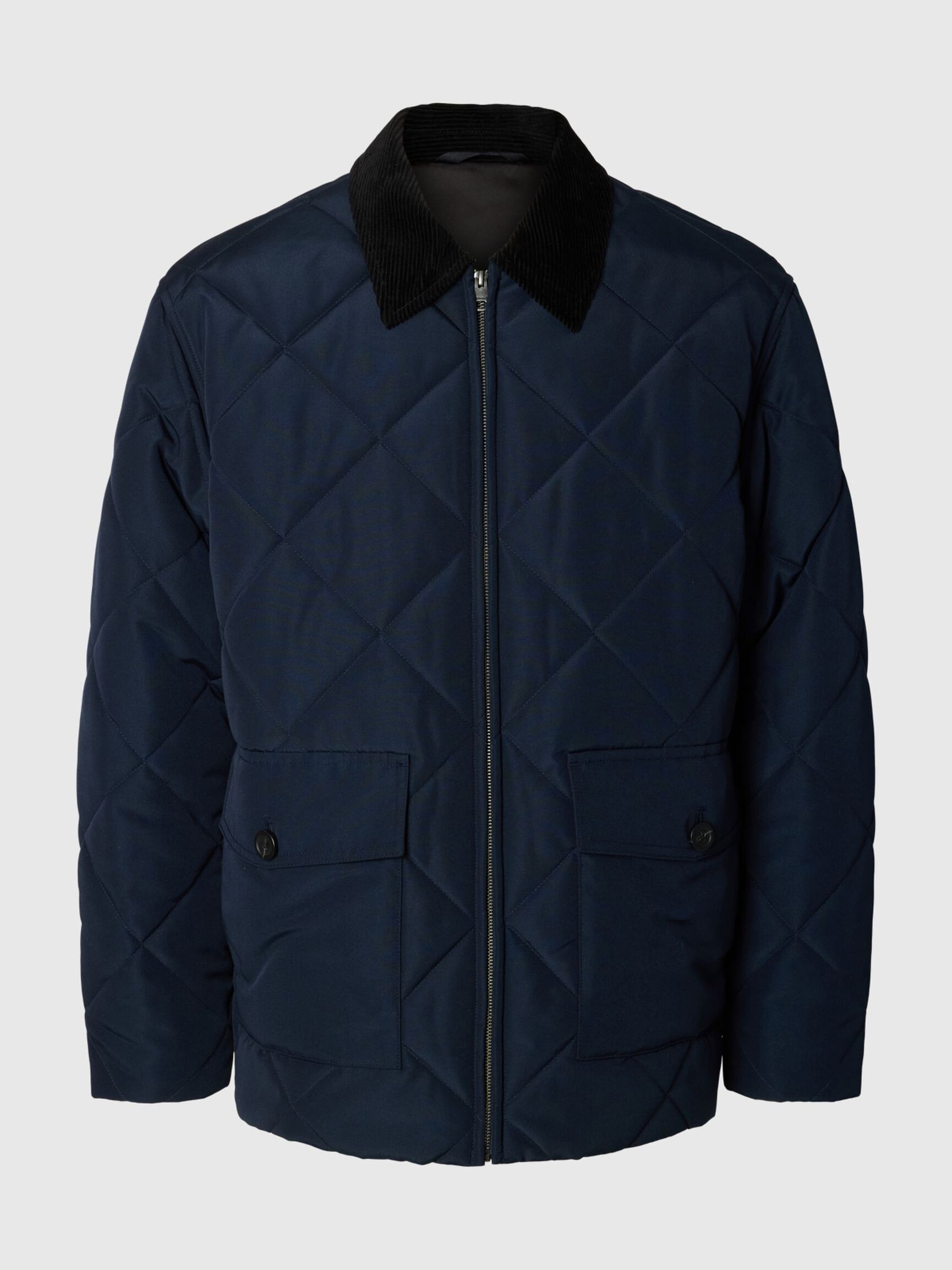 Selected POLSTRET QUILTET JAKKE - Supermen.dk