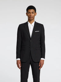 Selected SLHSLIM - OASIS LINEN BLAZER Black - Supermen.dk