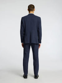 Selected SLHSLIM - OASIS LINEN BLAZER Navy - Supermen.dk