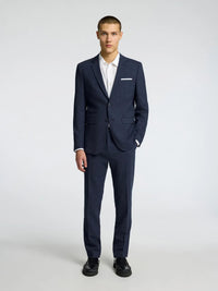 Selected SLHSLIM - OASIS LINEN BLAZER Navy - Supermen.dk