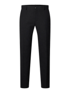 Selected SLHSLIM - OASIS LINEN BUKS Black - Supermen.dk
