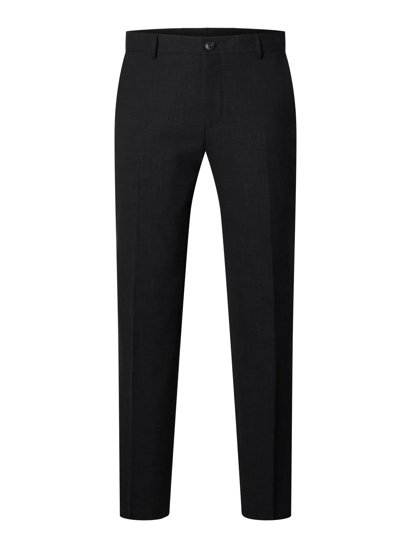 Selected SLHSLIM - OASIS LINEN BUKS Black - Supermen.dk