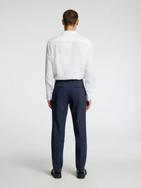 Selected SLHSLIM - OASIS LINEN BUKS Navy - Supermen.dk