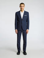 Selected SLHSLIM - OASIS LINEN BUKS Navy - Supermen.dk