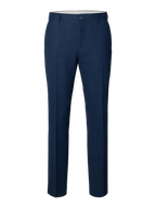 Selected SLHSLIM - OASIS LINEN BUKS Navy - Supermen.dk