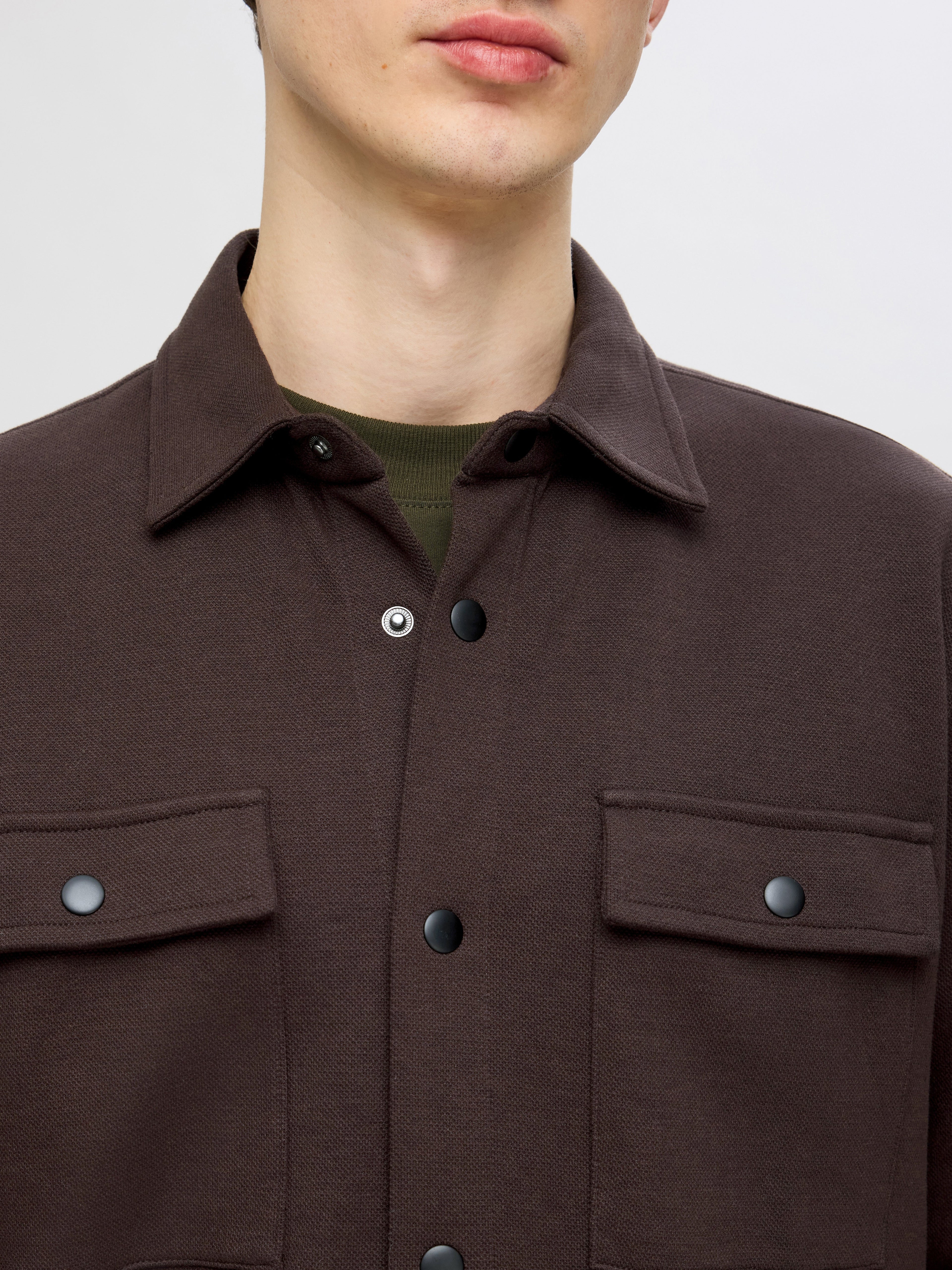 Selected SWEAT JACKET Chocolate Torte - Supermen.dk