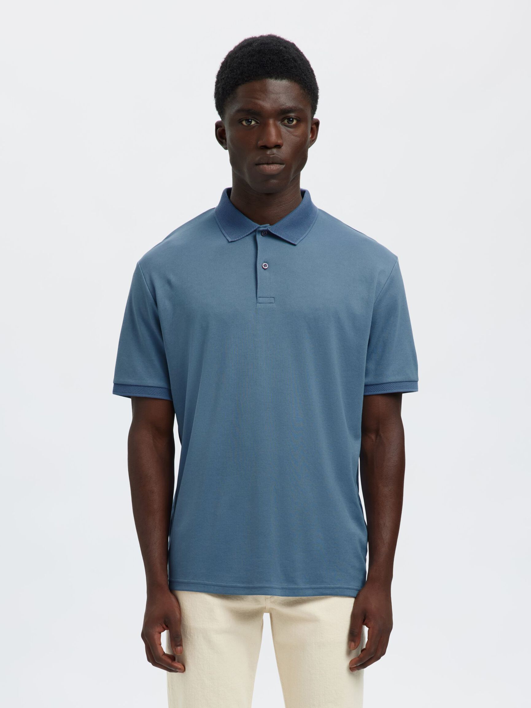 Selected Homme Classic Polo - Blue Mirage