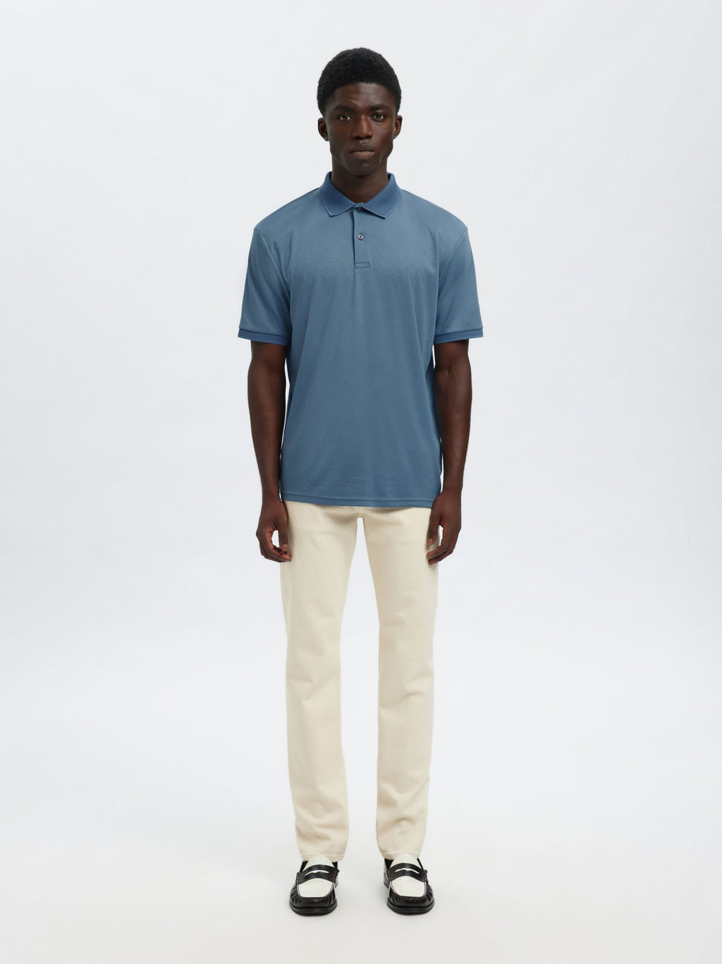Selected Homme Classic Polo - Blue Mirage