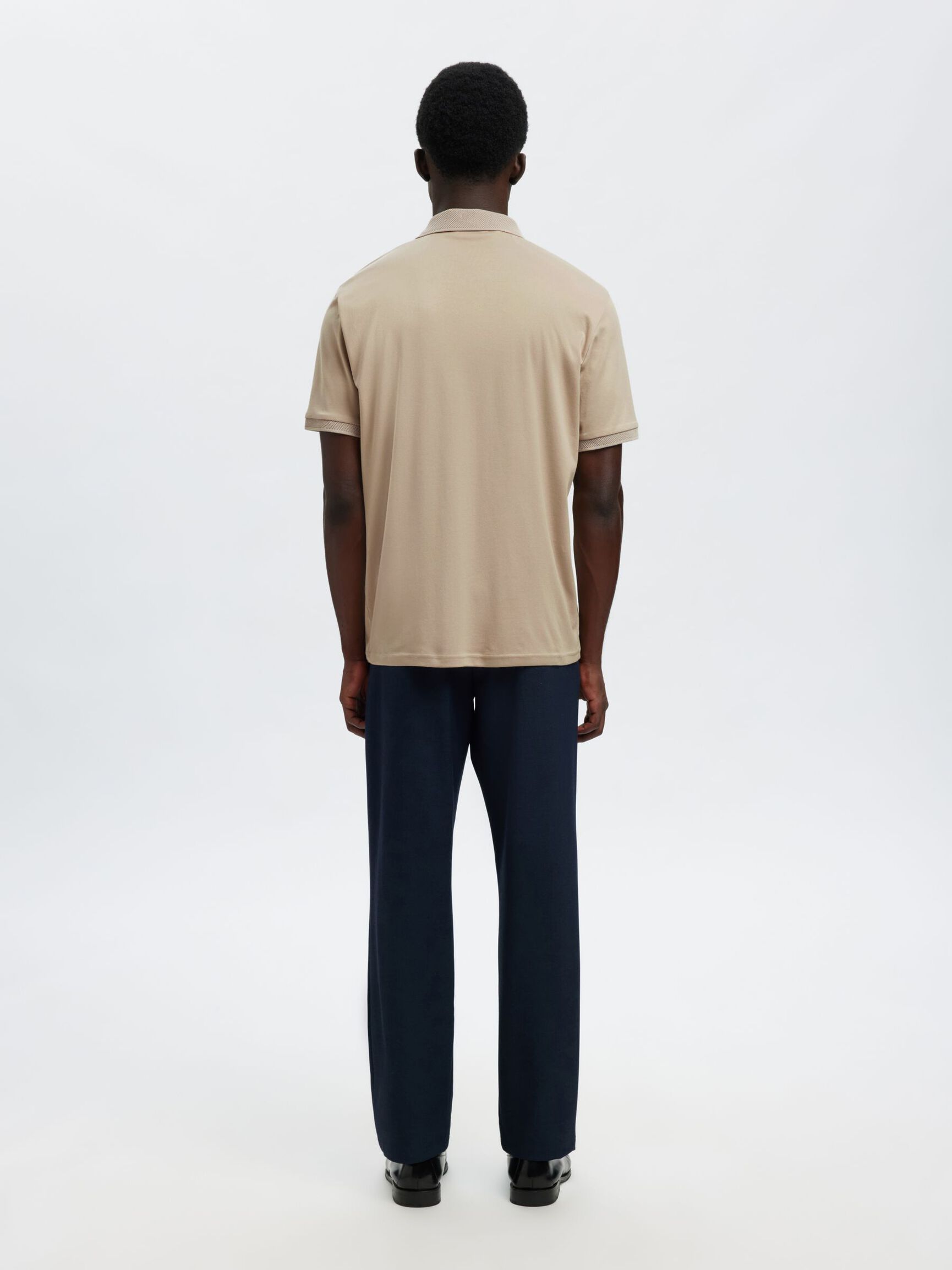 Selected Homme Classic Polo - Oatmeal