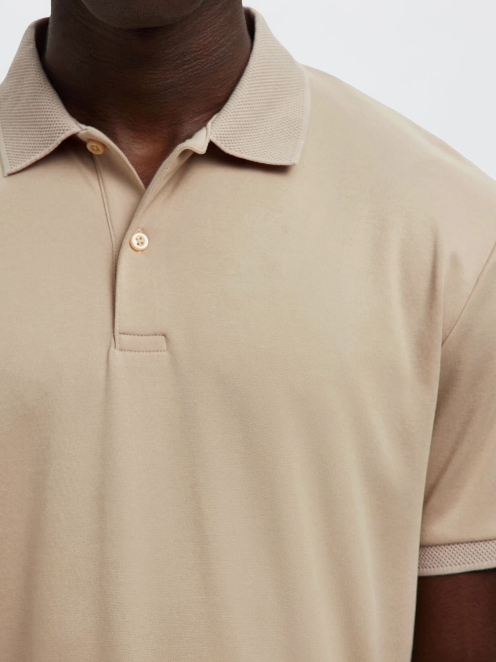 Selected Homme Classic Polo - Oatmeal