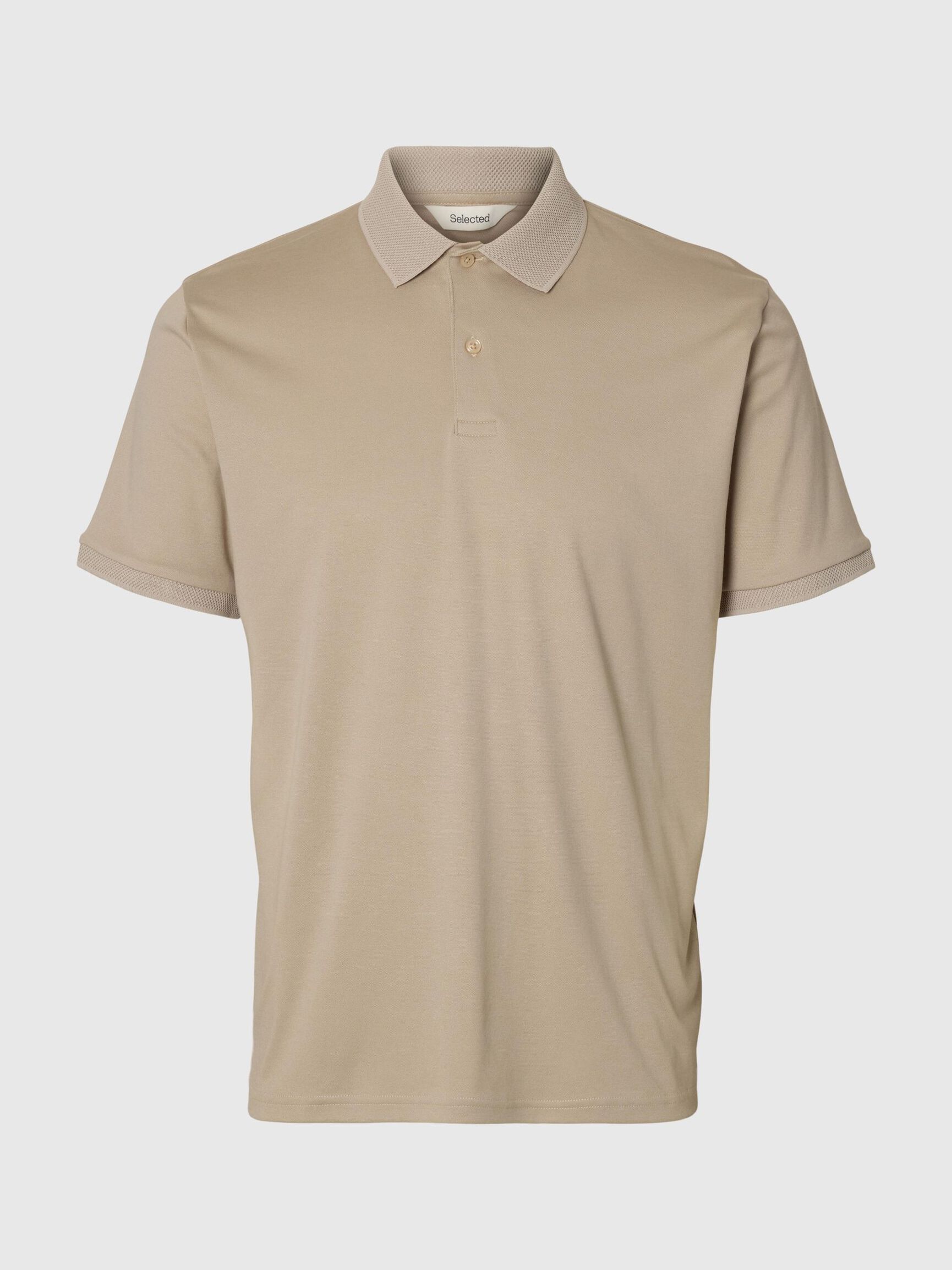 Selected Homme Classic Polo - Oatmeal