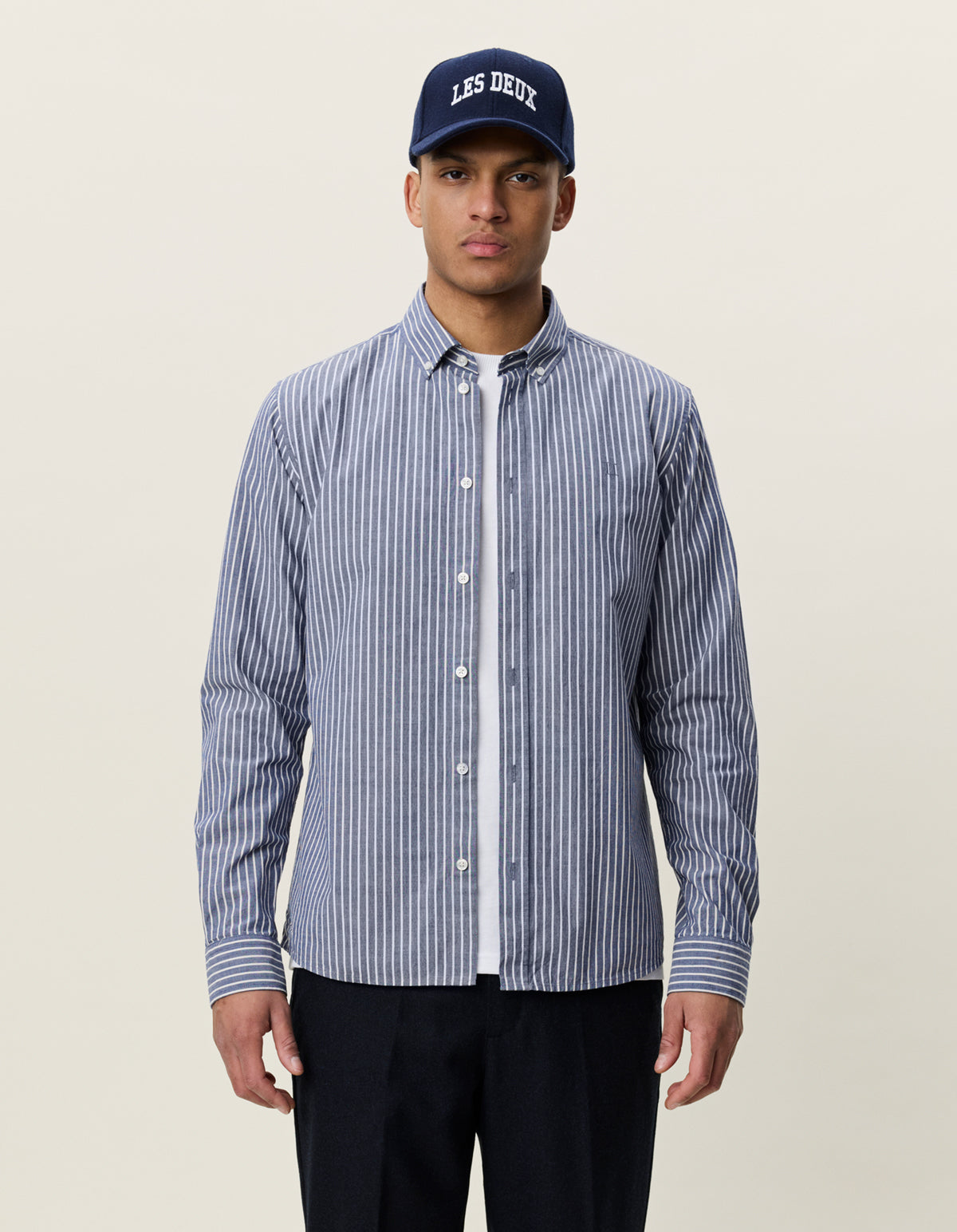 Les Deux Light Oxford Striped Shirt