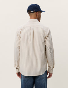 Les Deux Konrad Striped Shirt - LIGHT SAND