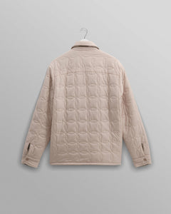 Wax London Mount vendbar overshirt i bouclé-uld i natur set bagfra – produktbillede