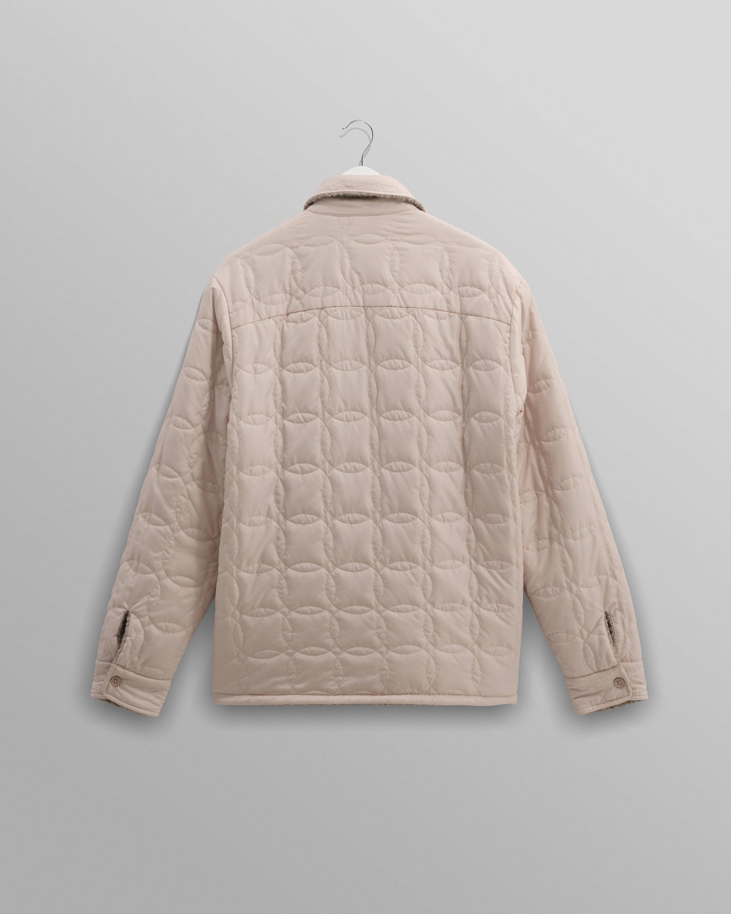 Wax London - Mount - Natural Reversible Boucle Wool Overshirt - Supermen.dk