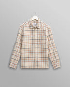 Whiting - Ecru And Multicolour Yard Check Overshirt - Supermen.dk