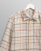 Whiting - Ecru And Multicolour Yard Check Overshirt - Supermen.dk