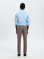 Selected SLIM WOOL BLEND TRS FLEX Morel