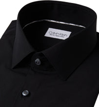 Indlæs billede til gallerivisning Calvin Klein Poplin Stretch Slim Shirt Organic Black - Supermen.dk
