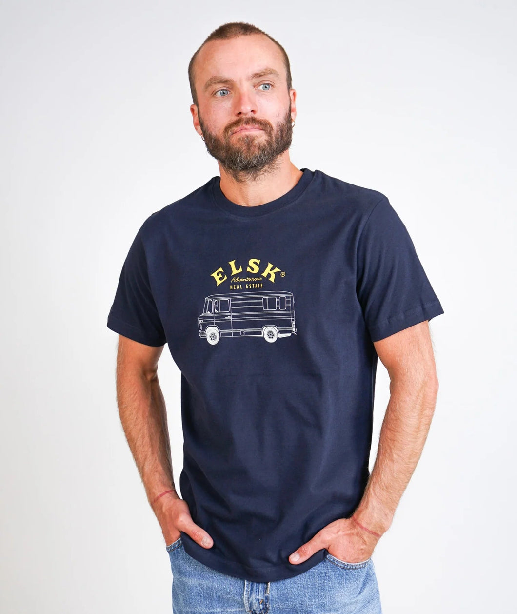 ELSK ADVENTUROUS MEN'S BRUSHED T-SHIRT Dark Navy - Supermen.dk
