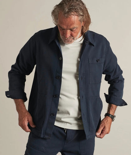 ELSK EDDIE MEN'S OVERSHIRT | NAVY - Supermen.dk