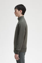 Indlæs billede til gallerivisning Fred Perry Half Zip Sweatshirt Green - Supermen.dk
