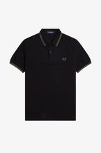 Indlæs billede til gallerivisning Fred Perry M3600 Black / Field Green / Field Green - Supermen.dk
