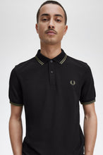 Indlæs billede til gallerivisning Fred Perry M3600 Black / Field Green / Field Green - Supermen.dk
