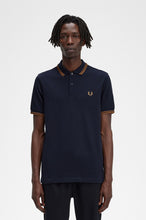 Indlæs billede til gallerivisning Fred Perry M3600 Navy / Dark Caramel / Dark Caramel - Supermen.dk

