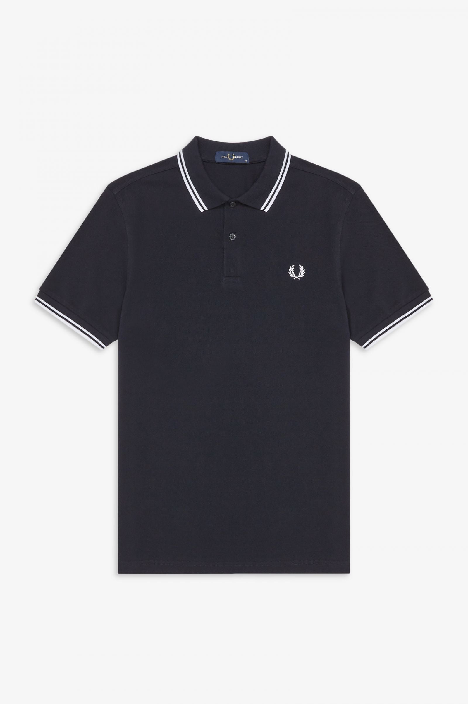 Fred Perry M3600 Navy / White / White - Supermen.dk