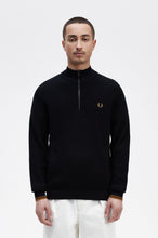 Indlæs billede til gallerivisning Fred Perry Waffle Stitch Half Zip Navy - Supermen.dk
