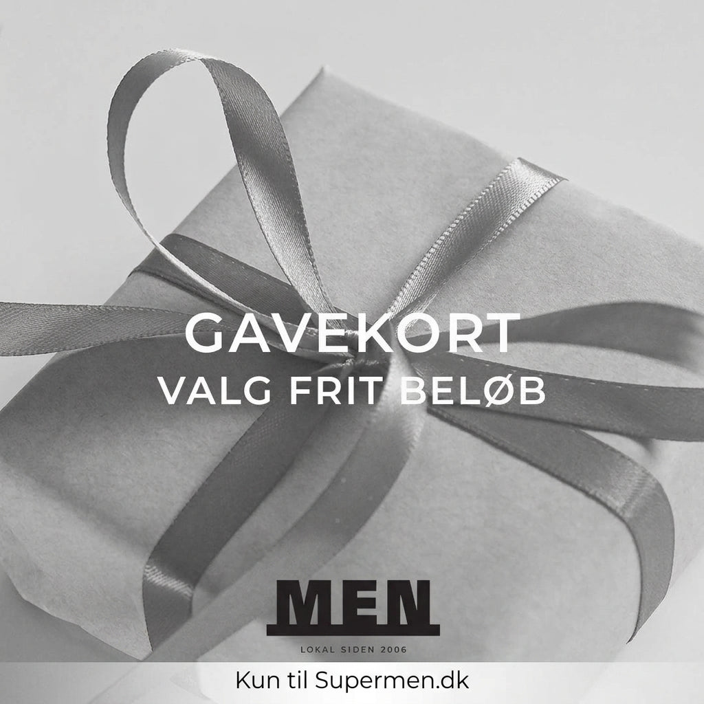 Gavekort til Supermen.dk med valgfrit beløb 