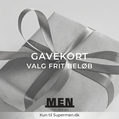 Gavekort til Supermen.dk med valgfrit beløb