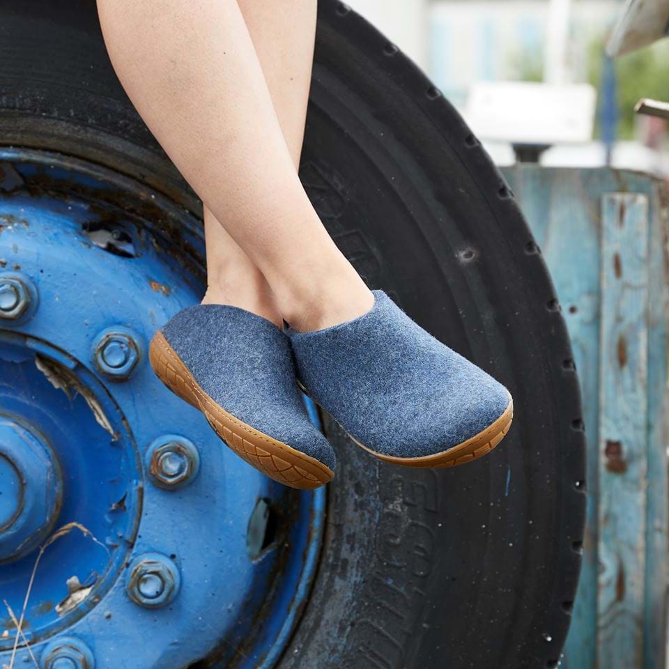 Glerups Sko med naturgummisål – denim