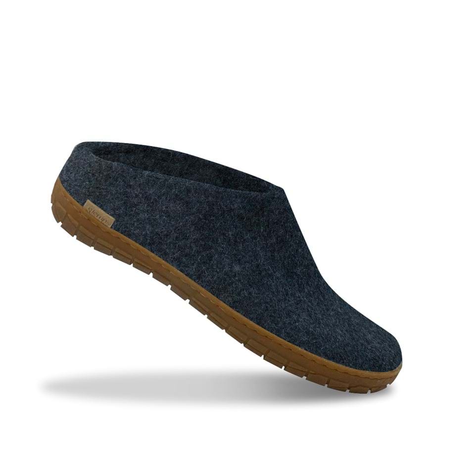 Glerups Tøffel med naturgummisål – Denim - Supermen.dk