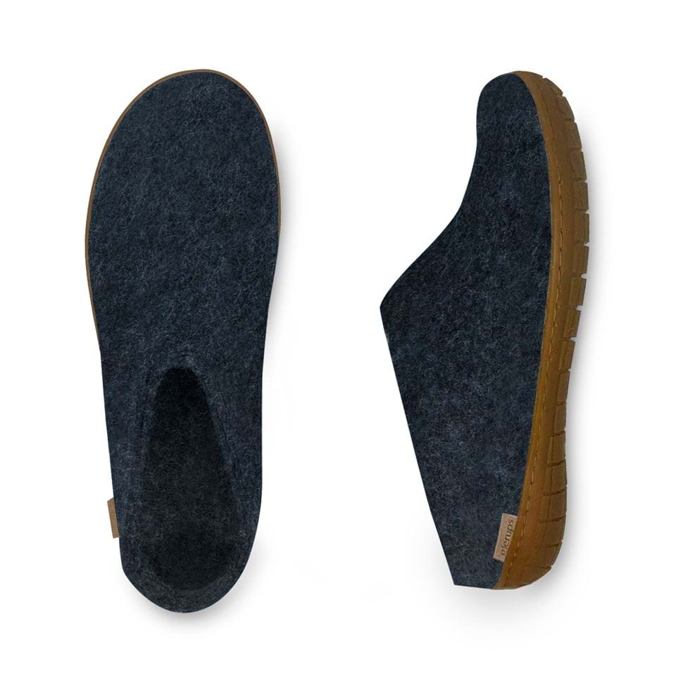 Glerups Tøffel med naturgummisål – Denim - Supermen.dk